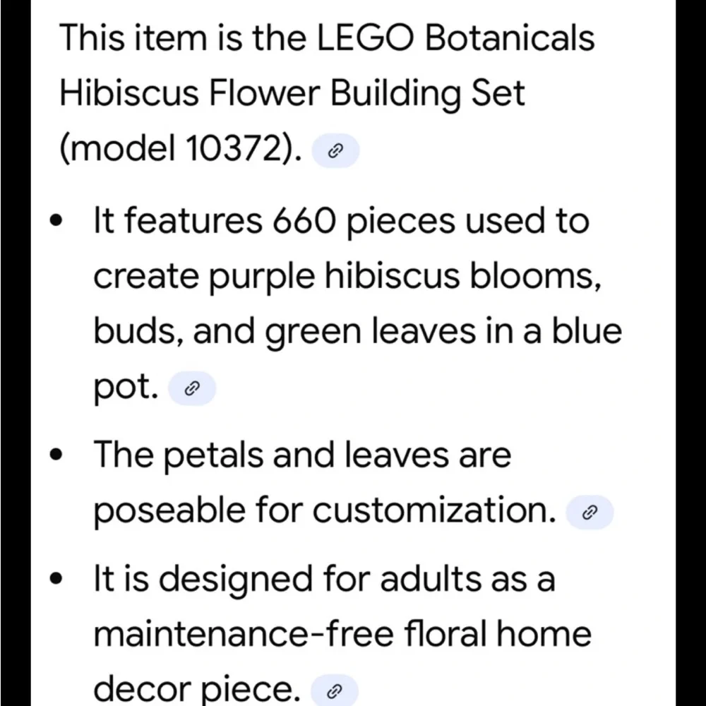 LEGO Botanical Collection Flower Bouquet (10372) 660Pcs 18+ NIB - Sealed